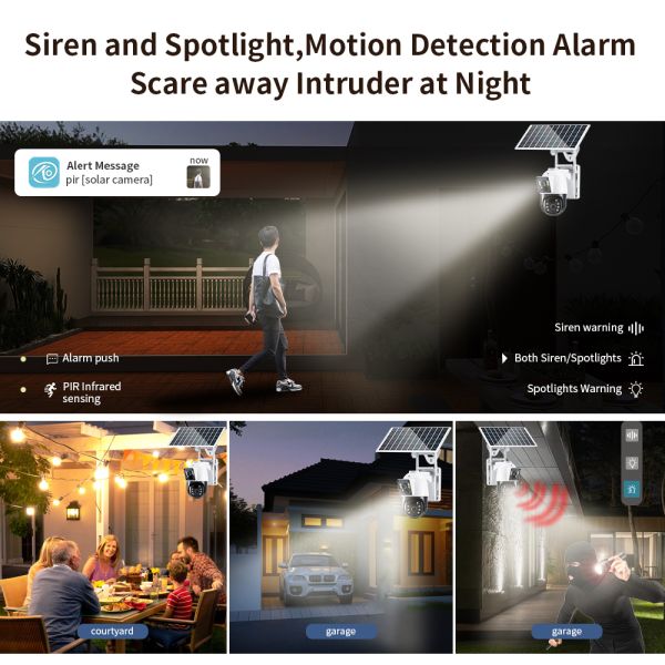 Special Features NIGHT VISION C2480WG-10J Solar 4G Outdoor Wireless Network Camera