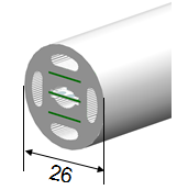 DC 12V/24V LED Flexible Tube Lights Waterproof PVC Jacket Long Lifespan