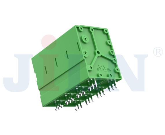 DIP Tin Plated Pluggable Terminal Block 1.2Nm Screw 10.0mm Pitch CUL PBT