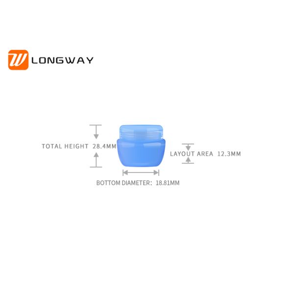 10g Cute Recyclable Plastic Cosmetic Jars Stock Available Mushroom Shaped