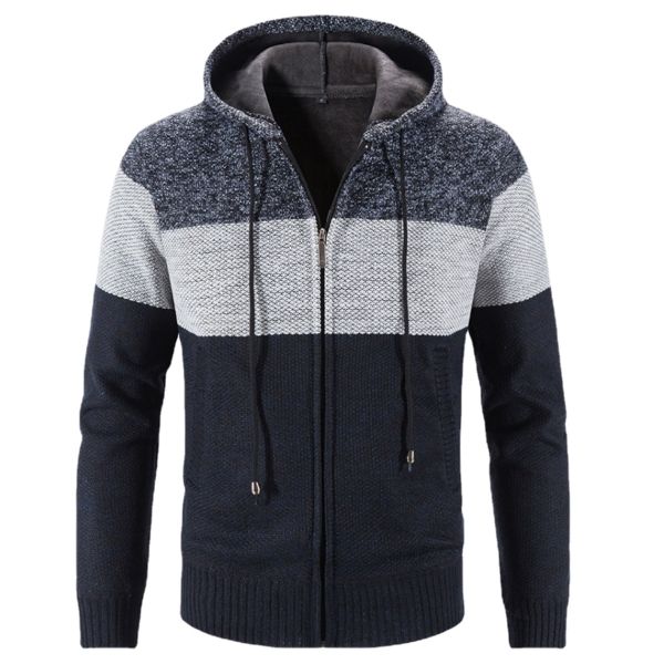 Men's Long Sleeved Sweater Coat Casual Men's Clothing Coats and Jackets for Big Sizes