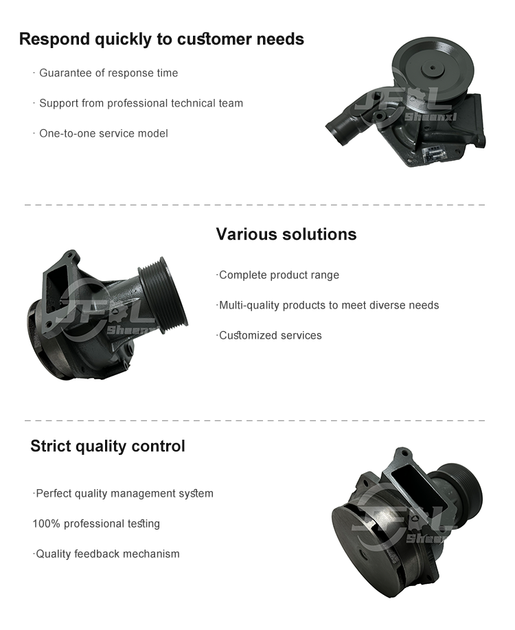 Bomba de agua 612640060102 WD61506SB WEICHAI WP10 Partes para motores diésel