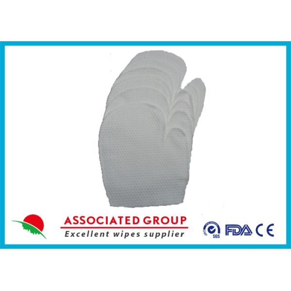 Hygiene 90gsm Spunlace Bath Wash Gloves Fresh Scent With Single Threat Sewing