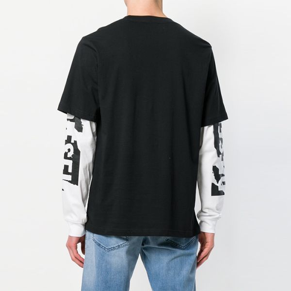 XS-XXXXXL Size Mens Long Sleeve T Shirts , Hip Hop T Shirts White Sleeves For Mens