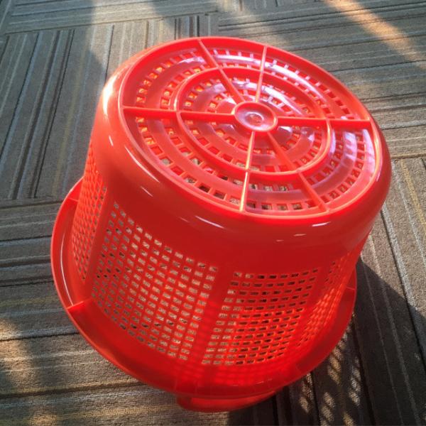 Strong Durable Plastic Mesh Stackable Cloth Basket For Supermarket Grocery Storage