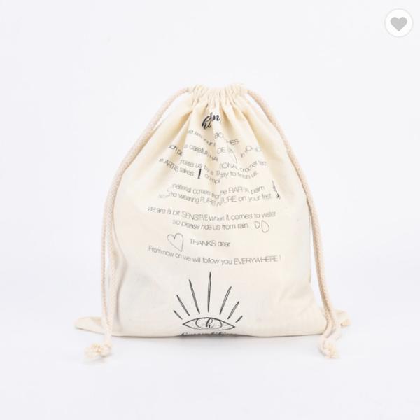 Personalized Colorful Small Muslin Cotton Fabric Bag Drawstring Pouch Wholesale Sublimation Cotton Tote Bags With Custom Printed Logo Shopper Bag Reusable Zipper Canvas Shopping Bags