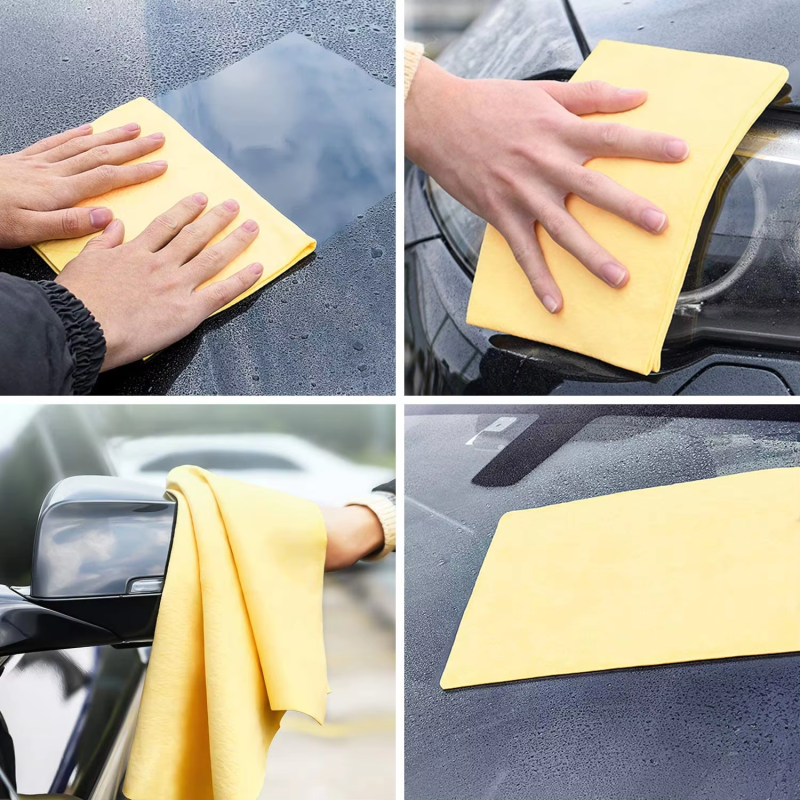 Eco Friendly 66x43cm PVA Drying Towel Fast Drying OEM Plain Bottle Packaging Kitchen Car Cleaning