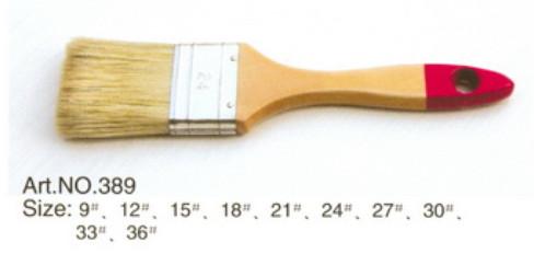 Wooden handle pure bristle 9 12 15 18 21 24 27 30 33 36 paint brush No.389