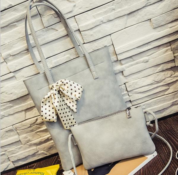 2016 new fall fashion Korean female solid color scarf shopping shoulder bag diagonal package