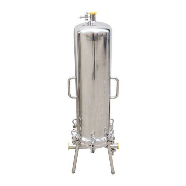 Industrial 10 Inch Multi Cartridge Filter Housing Stainless Steel Membrane