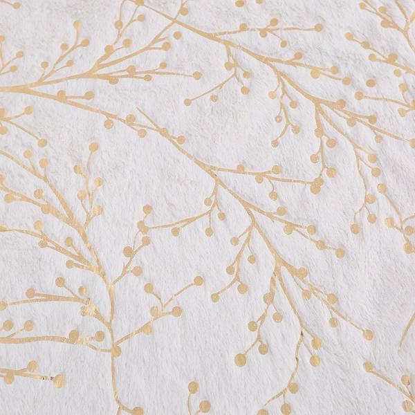 Recycled High Quality Custom PV Velvet Branch Pattern Bronzing 100 Polyester Knitted Velvet Fabric Winter for Sale