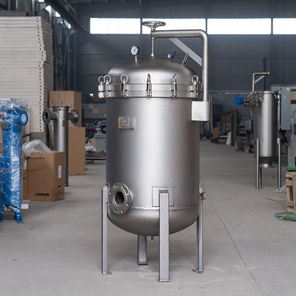 Straight For More Than Three Bag Stainless Bag Filter SUS304 Liquid Suspension Device