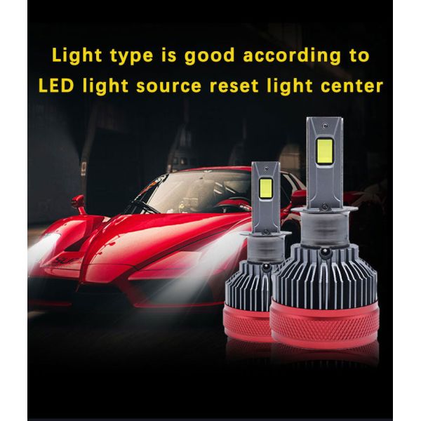 New Condition H3 Universal Car LED Headlights 24V Auto Lighting System Canbus Function H1 Bulb Shape Full Data White 6500k