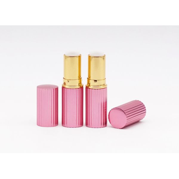 Продетая нитку трубка губной помады оптовой упаковки пинка алюминиевая пустая