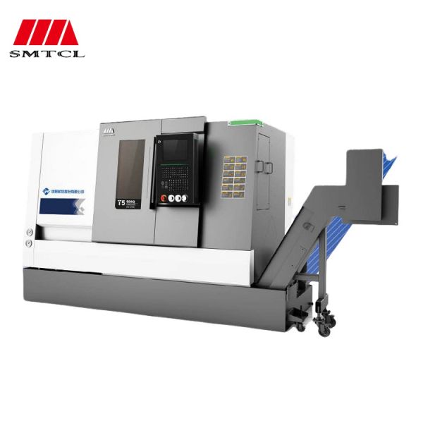 CNC Lathe High Precision Small Parts Processing T5.1-100Q SMTCL Metal Slant Bed CNC Lathe