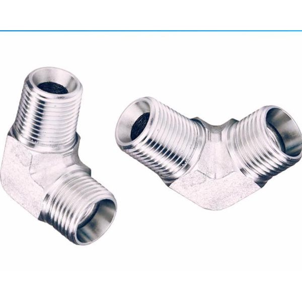 DIN Standard Medium Carbon Steel 90 Elbow BSPT Male Thread Steel Bsp Pipe Fittings