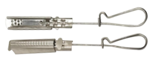 Носить струбцины провода 2,0 KN нержавеющей стали FTTH растяжимый