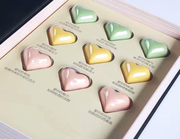 Paperboard Divider Recyclable Empty Chocolate Boxes Custom Packaging