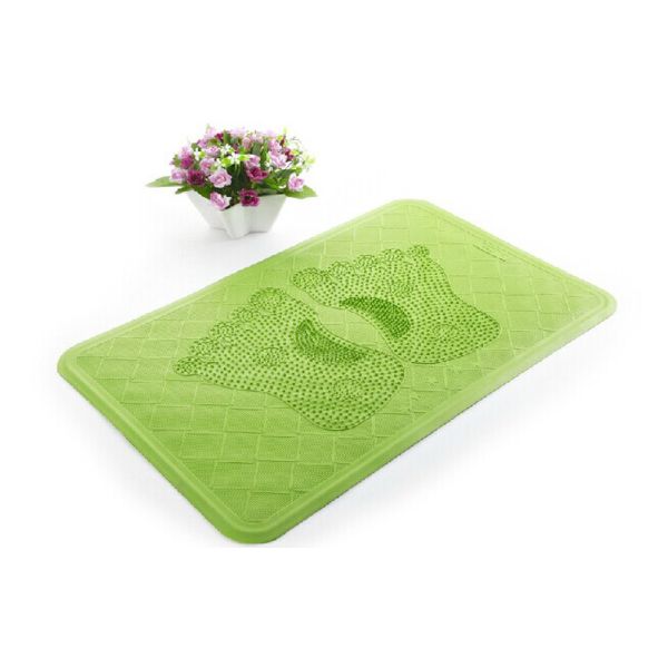 Foot Massage Square plastic shower bath mats in Purple , Red , Blue