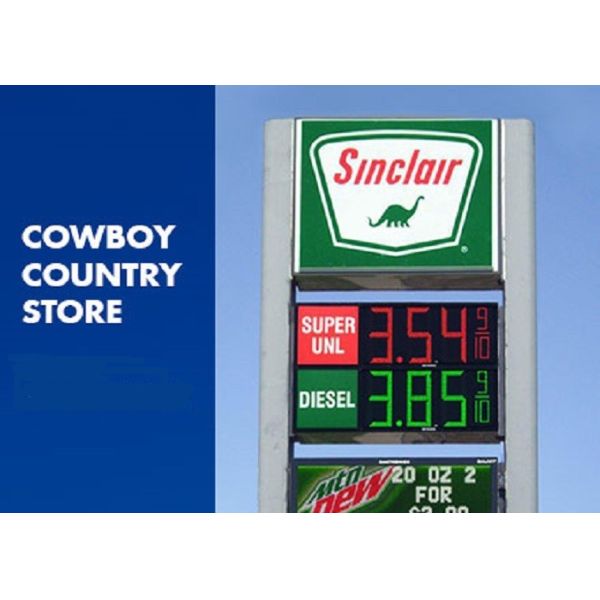 La coutume 3D a mené des signes de station service, affichage de message de LED