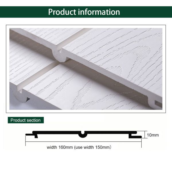 Выбитое WPC рифлить сопротивление кислоты и алкалиа панели стены 15mm