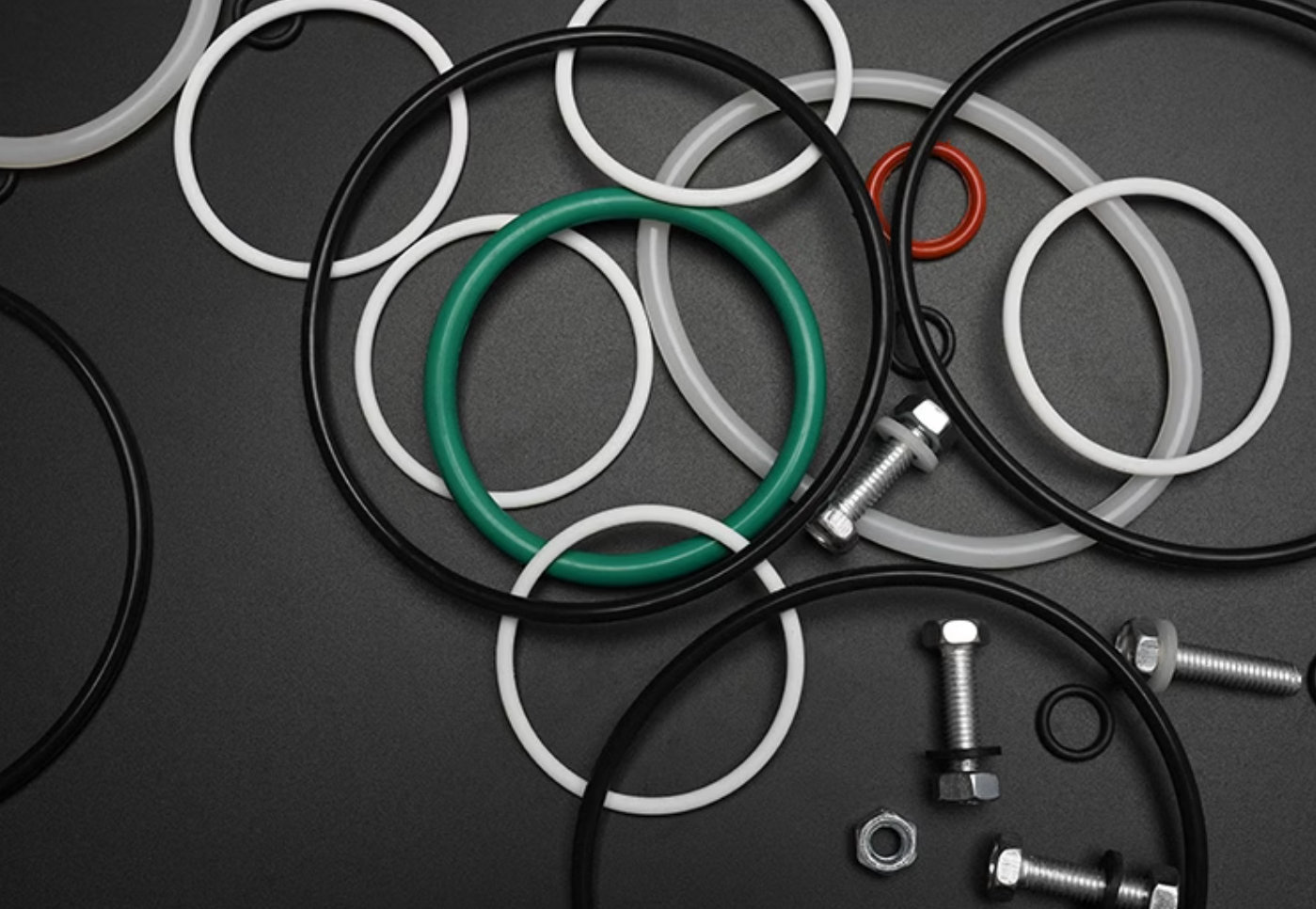 Различные размеры 10 бар красный силиконовый O-кольца, силиконовый резиновый стиральный аппарат, силиконовый резиновый прокладка 30-60% Сжатие набор -60 ° C до +260 ° C