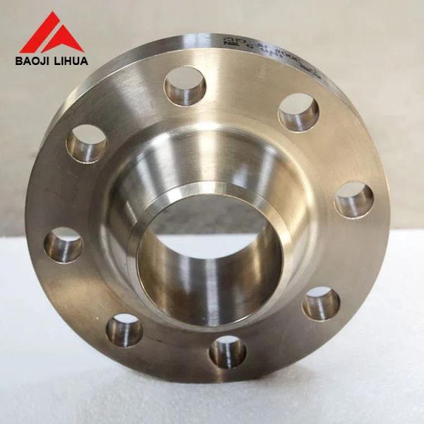 CNC Machined Titanium Weld Neck Flange Class 300 Gr2 Gr5 Gr7 Gr12