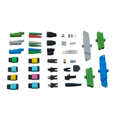 16 24 Cores MPO Connector 3.0mm Boot Multimode mTP Optical Fiber Conenctor Kits