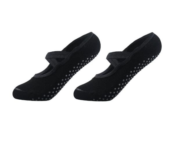 Cotton Blend Yoga Pilates Socks With Grips Anti - Foul Customized Color