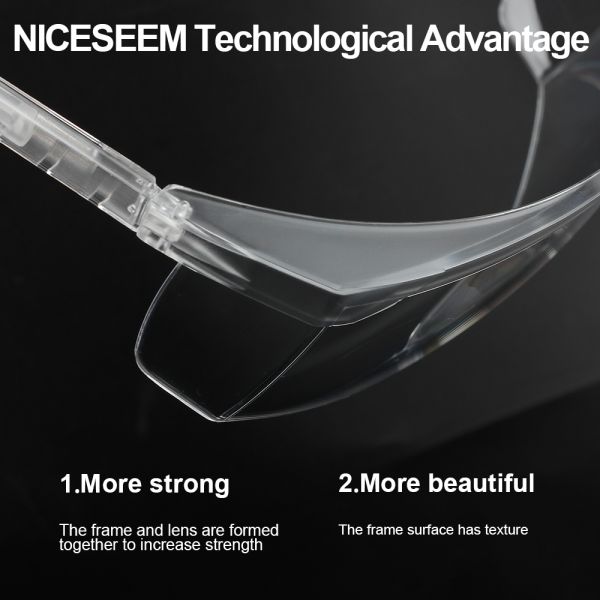 Custom Dust Clear Dark Lens Shield Trendy Ansi Z87 Unisex Impact Resistant Designer Polycarbonate Working Safety Glasses
