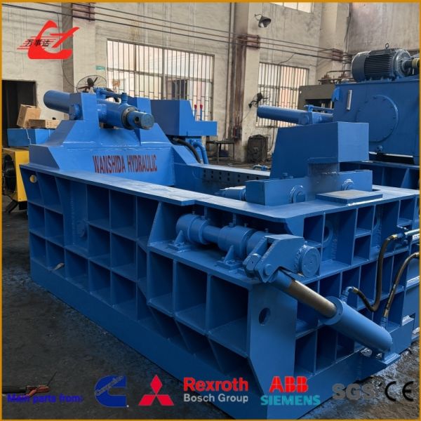 125 Ton Hydraulic Metal Baler for Scrap Recycling with 1200×700×600mm Chamber