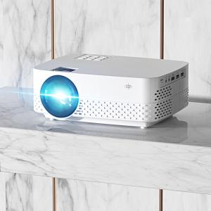 Q5 White Mini 1080P Projector Android 9.0 Smart Compact Projector