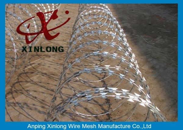 Stainless Steel Razor Blade Wire Concertina Barbed Wire High Tensile Strength Razor Barbed Wire