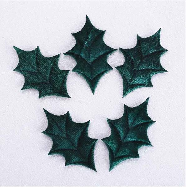 Holly Leaves Purple Christmas Party Crafts Decorative For Winter Wedding
