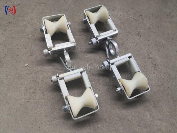 Intercambio de alambre de puesta a tierra por encima de la cabeza Opgw Stringing Double Sheave Block