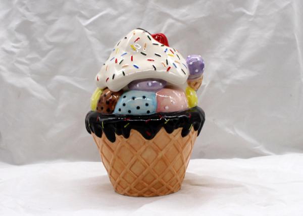 Fashionable Kitchen Storage Jars Ceramic , Ice Ceramic Tea Coffee Sugar Canisters