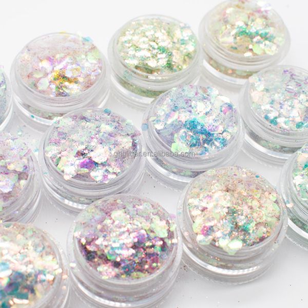 Fantasy Colors Stage Fairy Makeup Plastic Glitter Blend Powder Holographic Craft