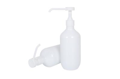 White Empty PET 16oz Shampoo Hair Pump Bottle Hand Sanitizer Pump Bottle Long Nozzle
