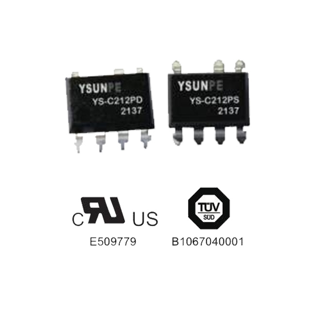 Реле SOP8 YS-C212PS 1.2A полупроводниковое не нул пересекая SSR для вентилятора