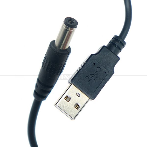1m 3m 5m 10m 20AWG 24AWG 28AWG USB to 2.1 5.5mm DC Barrel Jack Connector Power Charging Cable for Led Lights Lamp