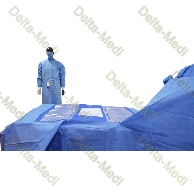 SBPP+PE SMS SMMS SMMMS SMF сердечнососудистые задрапировывают с мешками 20gsm - 60gsm