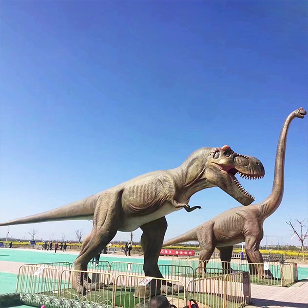 Realistic Animatronic Dinosaur with Infrared Sensor Control and Customizable Color for Dinosaur Park Attractions - 12 Months After Service