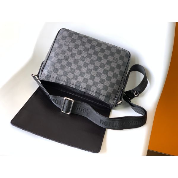 Louis Vuitton клеймил черноту графита сумки посыльного района премьер-министра Damier сумки людей