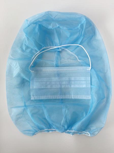 Processamento de alimentos Tecido não tecido Ninja Astronauta Espaço Balaclava Cobrir cabeça Hood com 2 Ply Face Mask e Bond elástico