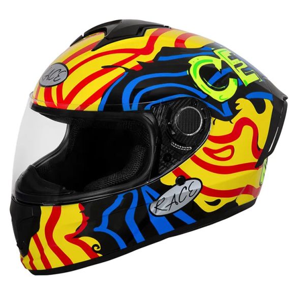 Customized Full Face Off Road Motorcycle Helmet with Dual PC Visor DOT Certified
