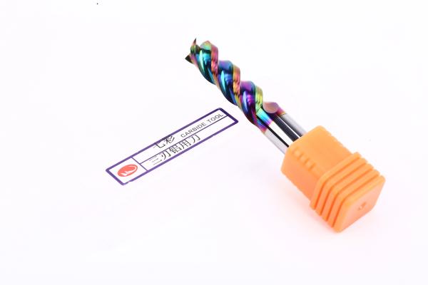 DLC Coating Tungsten Steel Aluminum End Mill With Center Cutting