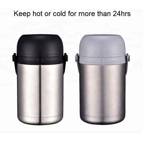 Durable 1800ml Stainless Steel Food Jar / Thermos Hot Lunch Container