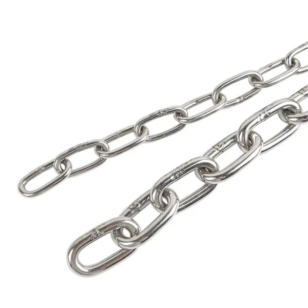 8 mm Noir Finition 316 en acier inoxydable Bateaux Anchor Chain Standard DIN766 pour le navire