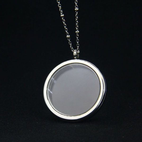 Factory Direct Glass Round Floating Charm Lockets LPG128