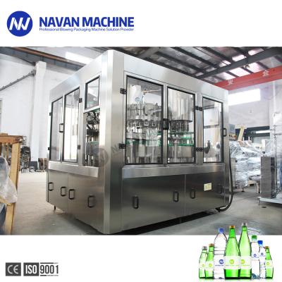 Auto 18 Heads Glass Bottle Carbonated Drink Washing Filling Capping Machine